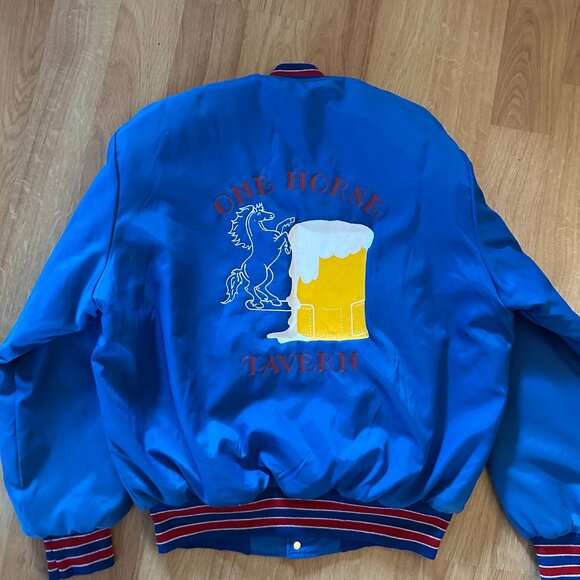 Vintage One Horse Tavern Ringer Jacket - Large - USA - Picture 3 of 9